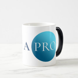 Mágica SOU UM PROFISSIONAL | Caneca de Círculo Azul Minim