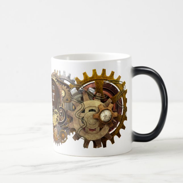 Mágica Steampunk obtem-no na caneca da engrenagem (Direita)