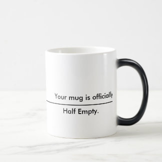 Mágica Sua caneca é meio vazia
