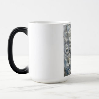 Mágica Totem Caneca Pantera Branca – Arte Animal Etérea F