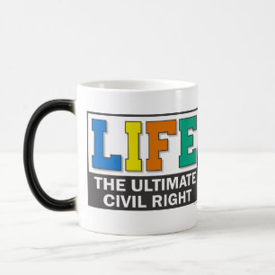 Mágica Uma caneca para compartilhar suas crenças pró-vida