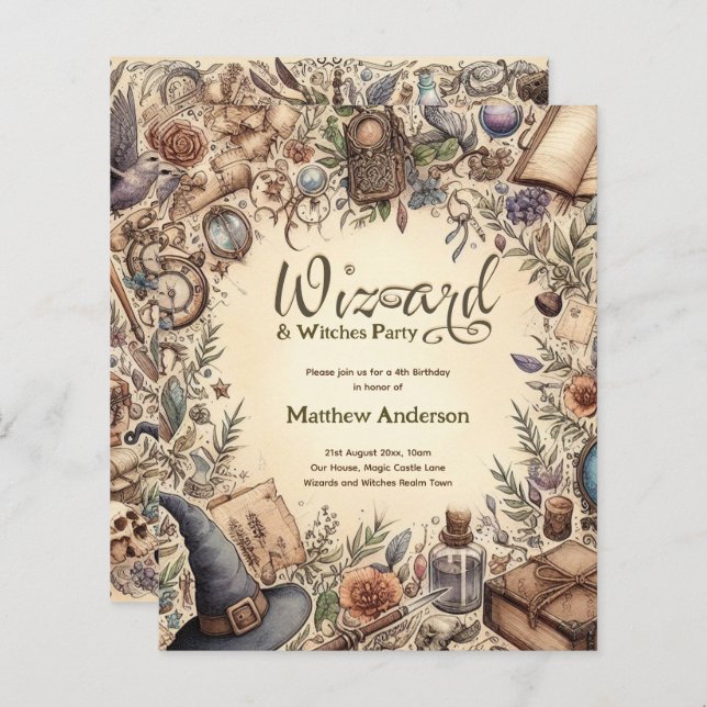 Mágica Vintage do Partido das Bruxas (Frente/Verso)