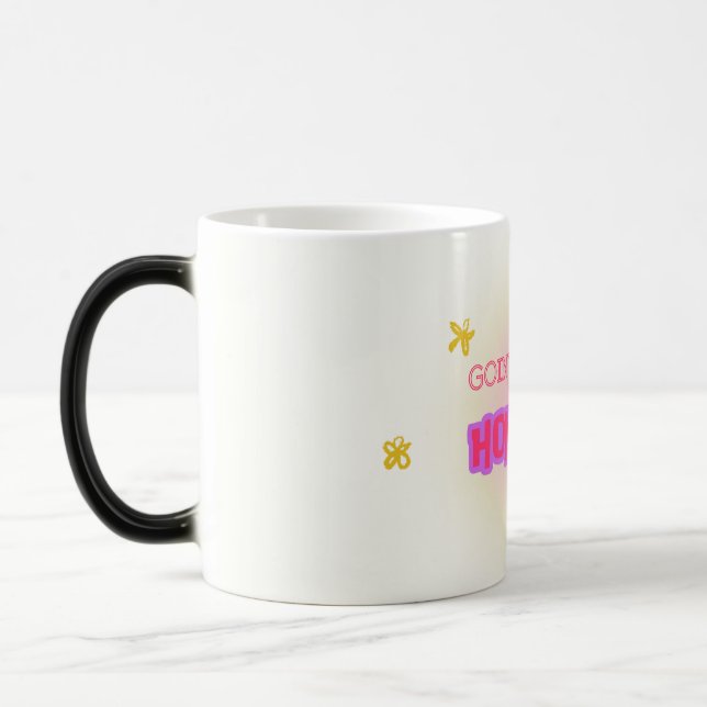 Mágica "Voltando para Honolulu" Caneca Cerâmica Tropical  (Esquerda)