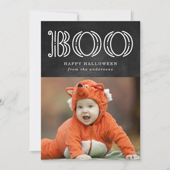 Magical Boo | Cartão com fotos de Halloween (Frente)