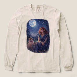Magical Girl and Kitten - Starry Night Dream Cat