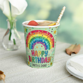 Magical Rainbow birthday party Paper