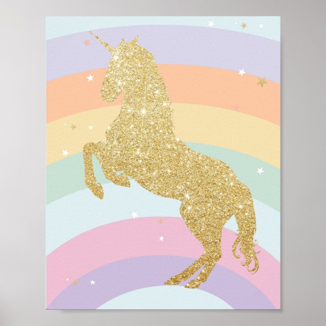 MAGICAL UNICORN RAINBOW POSTER (Frente)