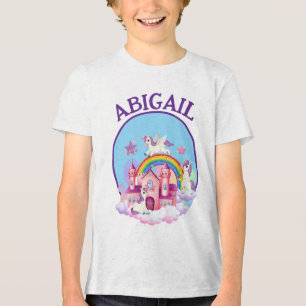 Magical Unicorn Sonha Tee Personalizado para Rapar