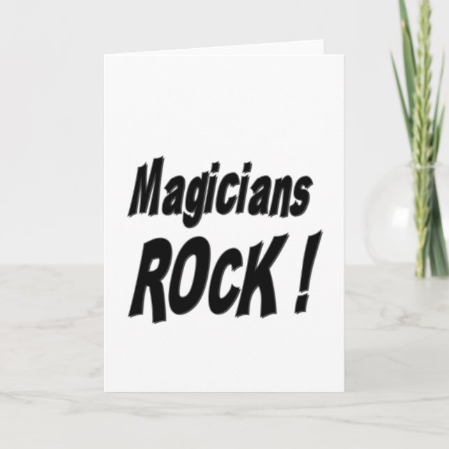 Magicians Rock! Cartão (Frente)