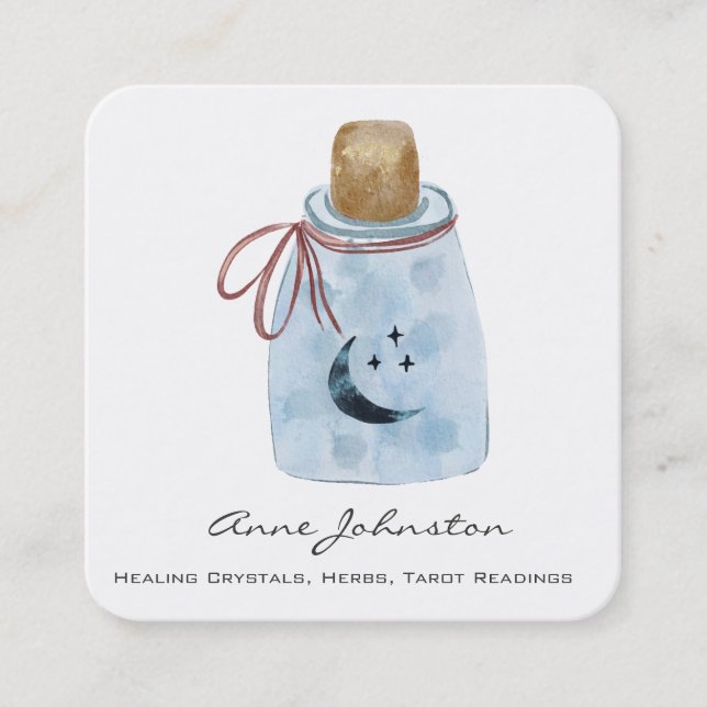 Magick Jar Square Cartão de visita (Frente)