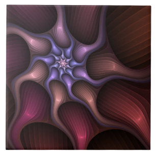 Mágico Abstrato Listrado Colorido Fractal Brilhant