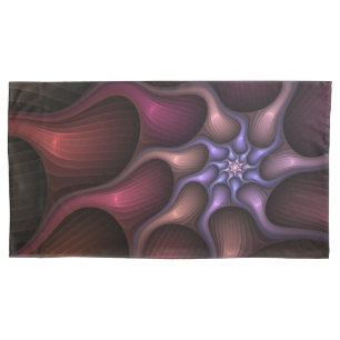 Mágico Abstrato Listrado Colorido Fractal Brilhant