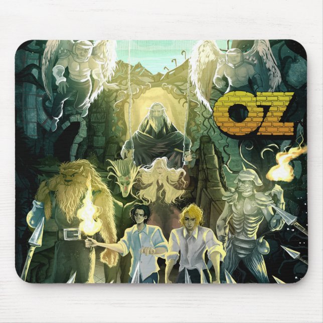 Mágico de heróis Oz no mouse pad em perigo (Frente)