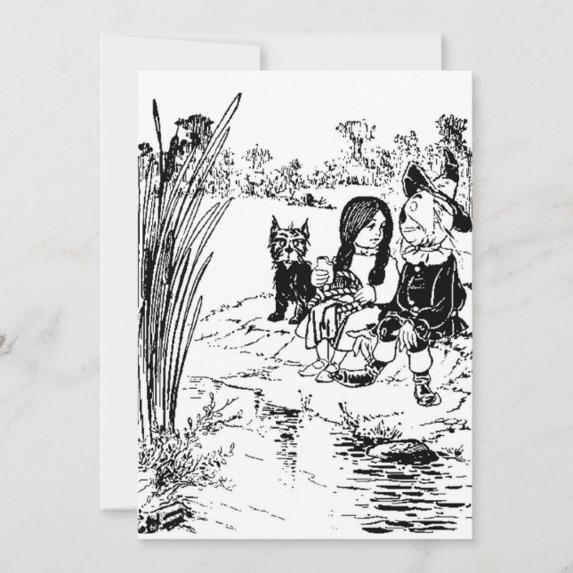 Mágico de Oz Toto, Dorothy e Scarecrow (Frente)