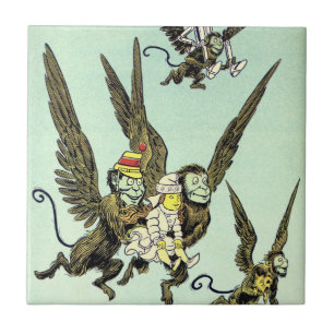 Mágico de Oz Vintage, Macacos Voadores com Dorothy