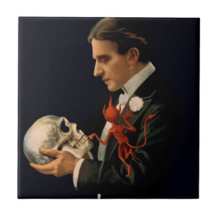 Mágico do vintage, Thurston que guardara um crân