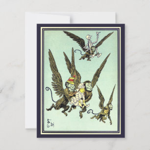 Mágico Vintage de Oz, Macacos Voadores com Dorothy