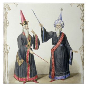 Mágicos no carnaval em Berlim, 1836 (cor