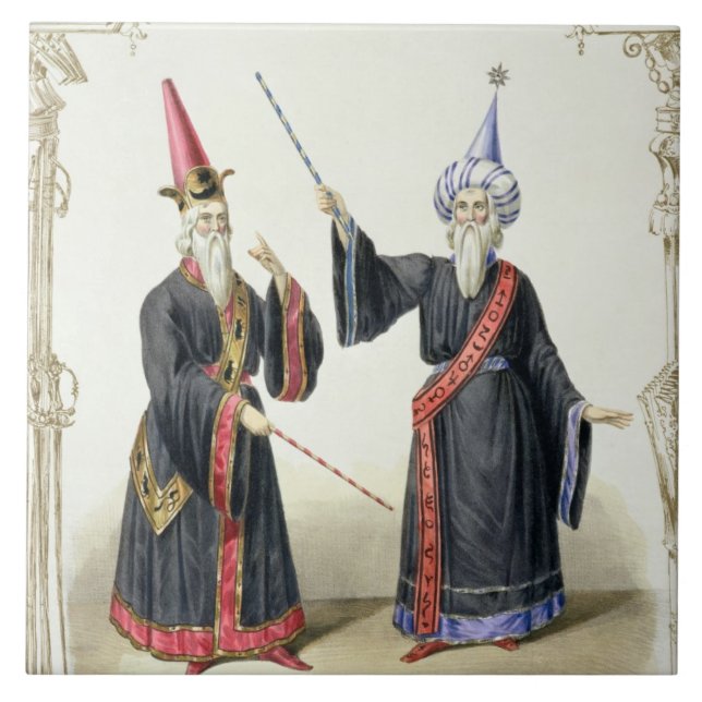 Mágicos no carnaval em Berlim, 1836 (cor (Frente)