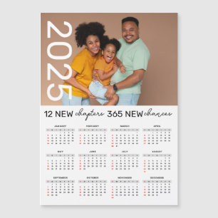 Magnet de Calendário 2025 da Família Personalizada