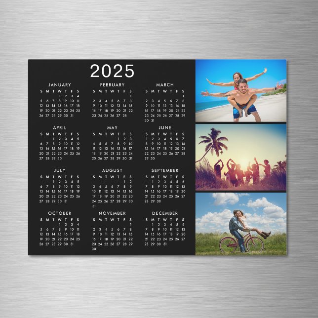 Magnet de Calendário 2025 para Colagem de Fotos Pe (Criador carregado)