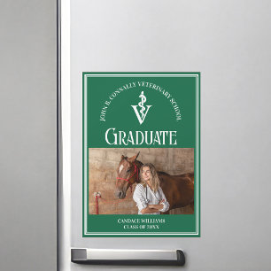 Magnet de Graduação de Fotos da Escola Veterinária