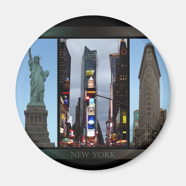 Magnet de Nova York Imã de geladeira NY Souvenir (Frente)
