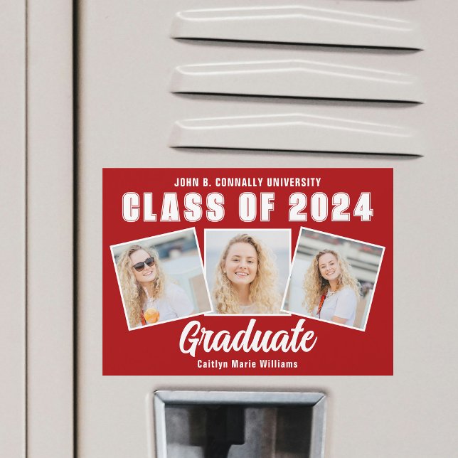 Magnet do Formando de Colagem de Fotos para Gradua (Criador carregado)