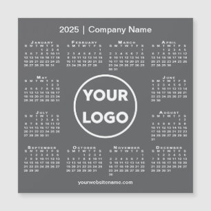 Magnet do Logotipo da Empresa do Calendário Modern