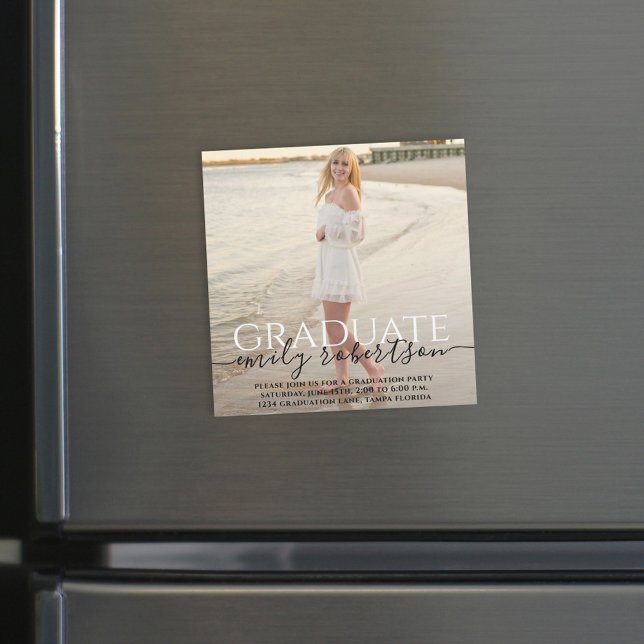 Magnet Simples de Modelo de Fotografia Moderno do  (Criador carregado)