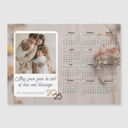 Magneta de Calendário de Fotografias Personalizada