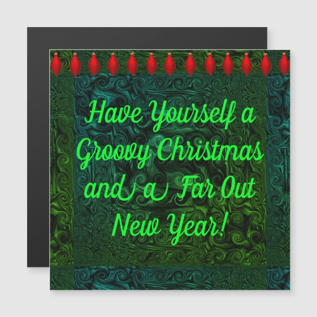 Magneta de Natal e Ano Novo (Frente/Verso)