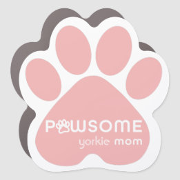 Magneta do carro-mãe personalizável para cães-paws