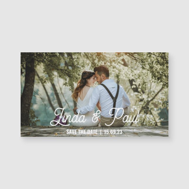 Magnetic card save the date to customize (Frente)