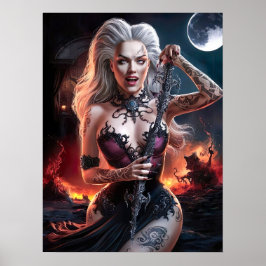 Magnética Senhora Vampira Poster Art