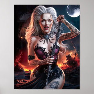 Magnética Senhora Vampira Poster Art