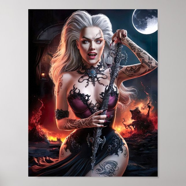 Magnética Senhora Vampira Poster Art (Frente)