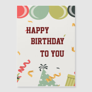 Magnético Aniversário de convite