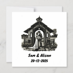 Magnético Convite de casamento