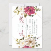 🌸 Convite de Casamento Floral Elegante 🌸