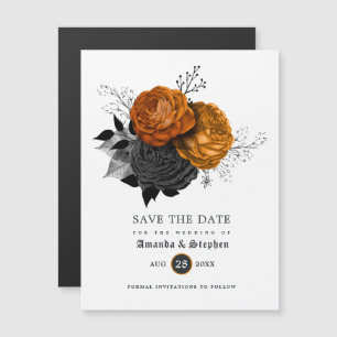 Magnético Convite de casamento gótico vintage para salvar a