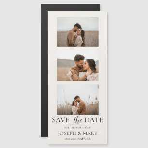 Magnético Convite de Casamento Save The Date Personalizável