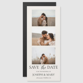 Magnético Convite de Casamento Save The Date Personalizável