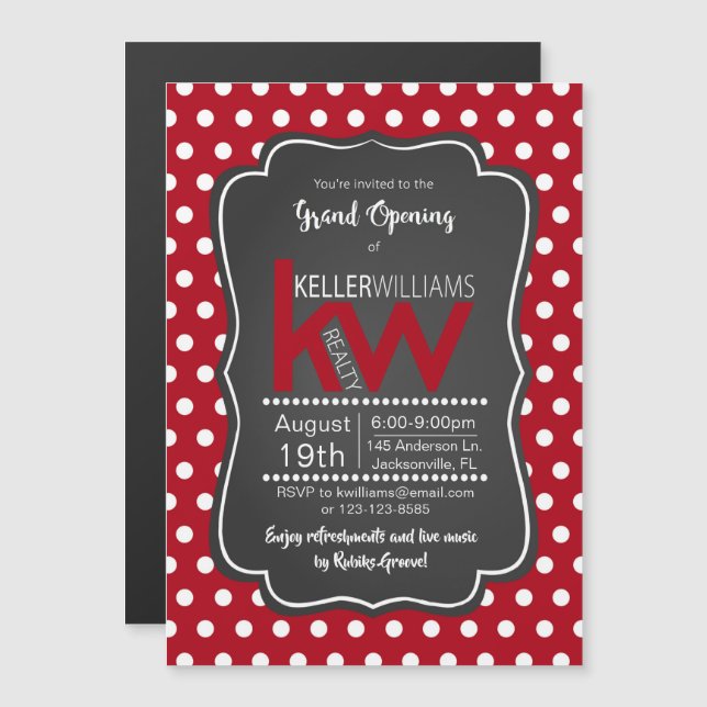 Magnético Convite de Evento de Casa Aberta de Abertura do MA (Frente/Verso)