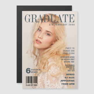 Magnético Convite para a Festa de Capa da Revista de Formatu