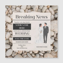 Magnético convite para casamento