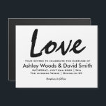 Magnético Convite para Casamento de Script Moderno<br><div class="desc">Moderno,  Simples e Chic,  tudo em um convite. Estilo de fonte,  tamanho e cor podem ser personalizados para ajustado das suas necessidades.</div>