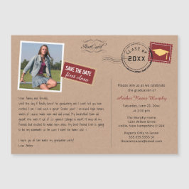 Magnético Convite para Festa de formatura de estilo de cartã