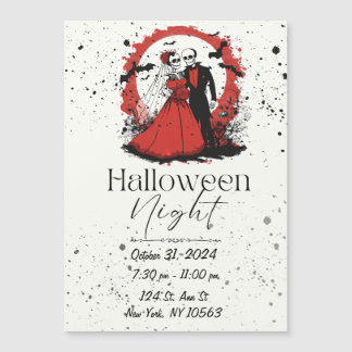 Magnético Convite Red Halloween