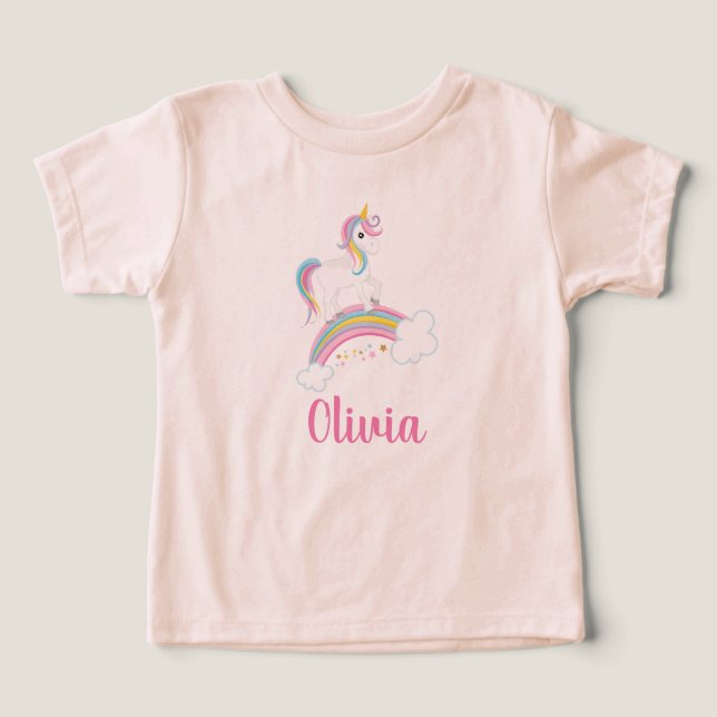 Magnético Rainbow Unicorn Birthday Personalizado (Design frontal)